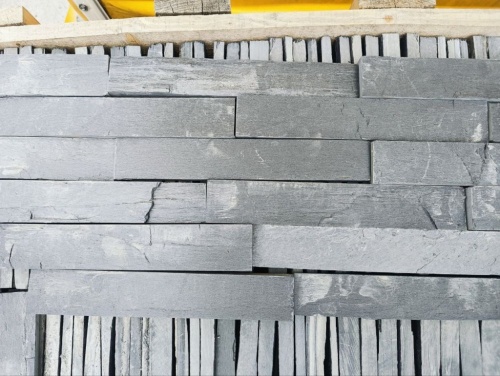 Плитка чёрная из натурального камня фасадная 30 см * 5 см, толщина 7 мм -30 мм купить в Красноармейске