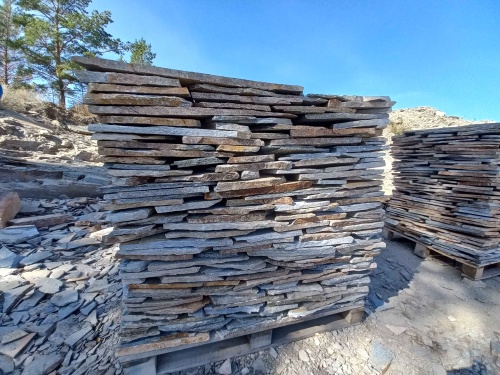 Плитняк златолит серебристый для фасада купить в Красноармейске