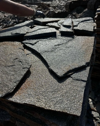 Плитняк златолит серебристый для фасада купить в Красноармейске